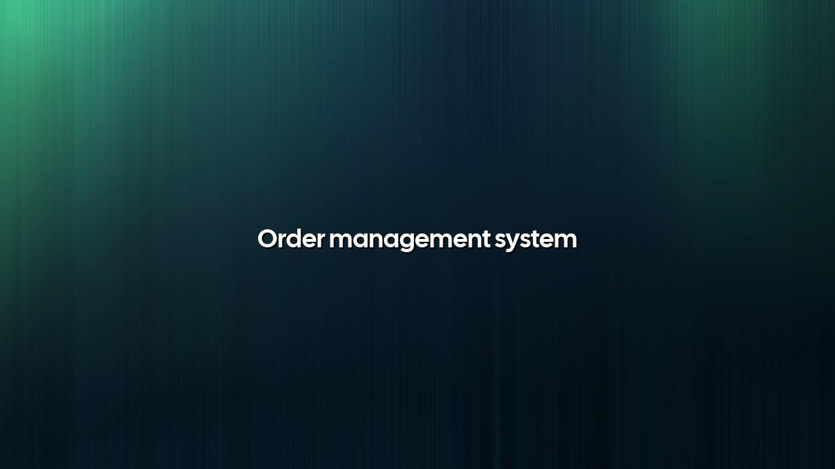 Order Management System for Distributors